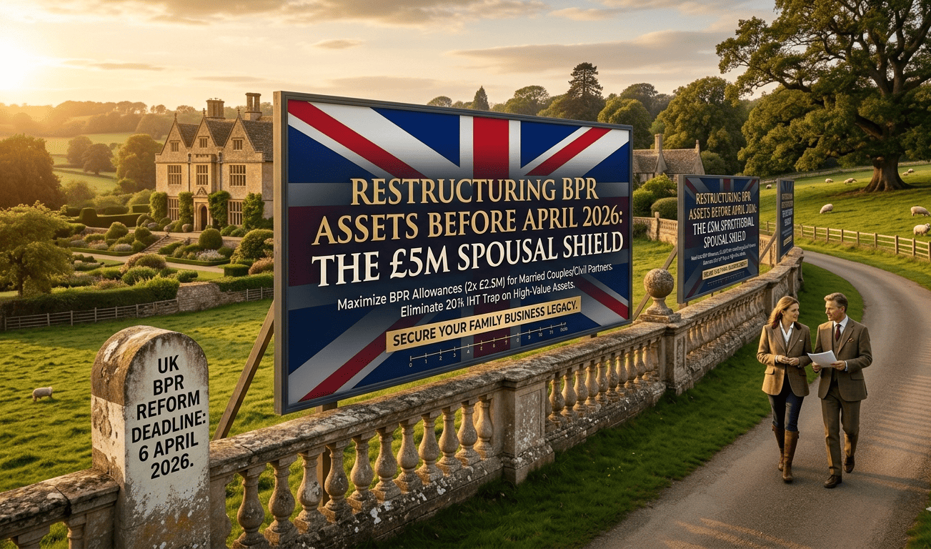 Restructuring BPR Assets Before April 2026: The £5M Spousal Shield